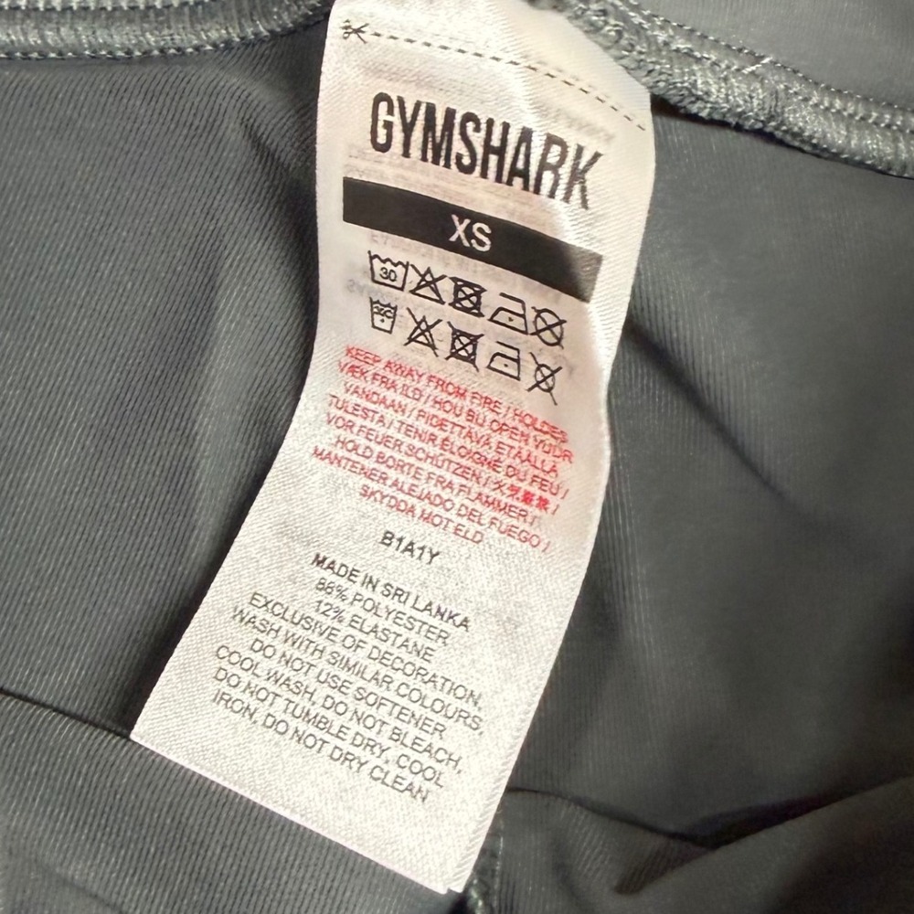 Gymshark Speed Training Leggings Womens XS Charcoal Grey Athleisure Seamless NEW - Picture 6 of 8